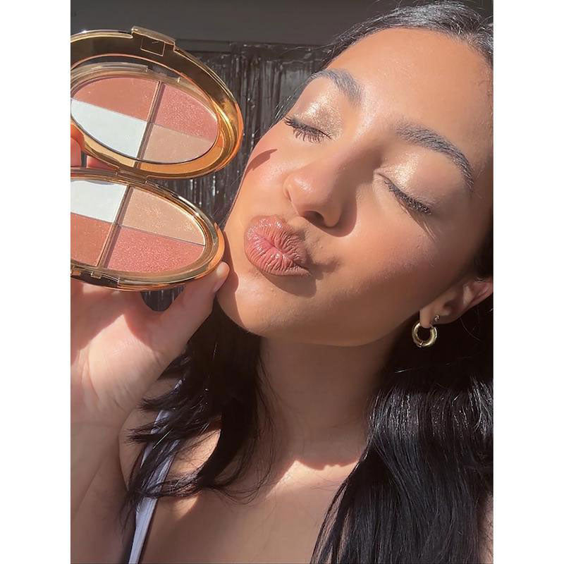 🦖All-in-One Eye & Cheek Glow Palette | Silky Formula, Lasting Glass-Skin Shine