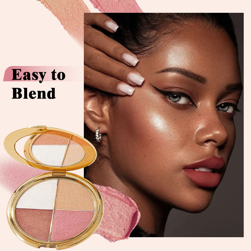 🦖All-in-One Eye & Cheek Glow Palette | Silky Formula, Lasting Glass-Skin Shine