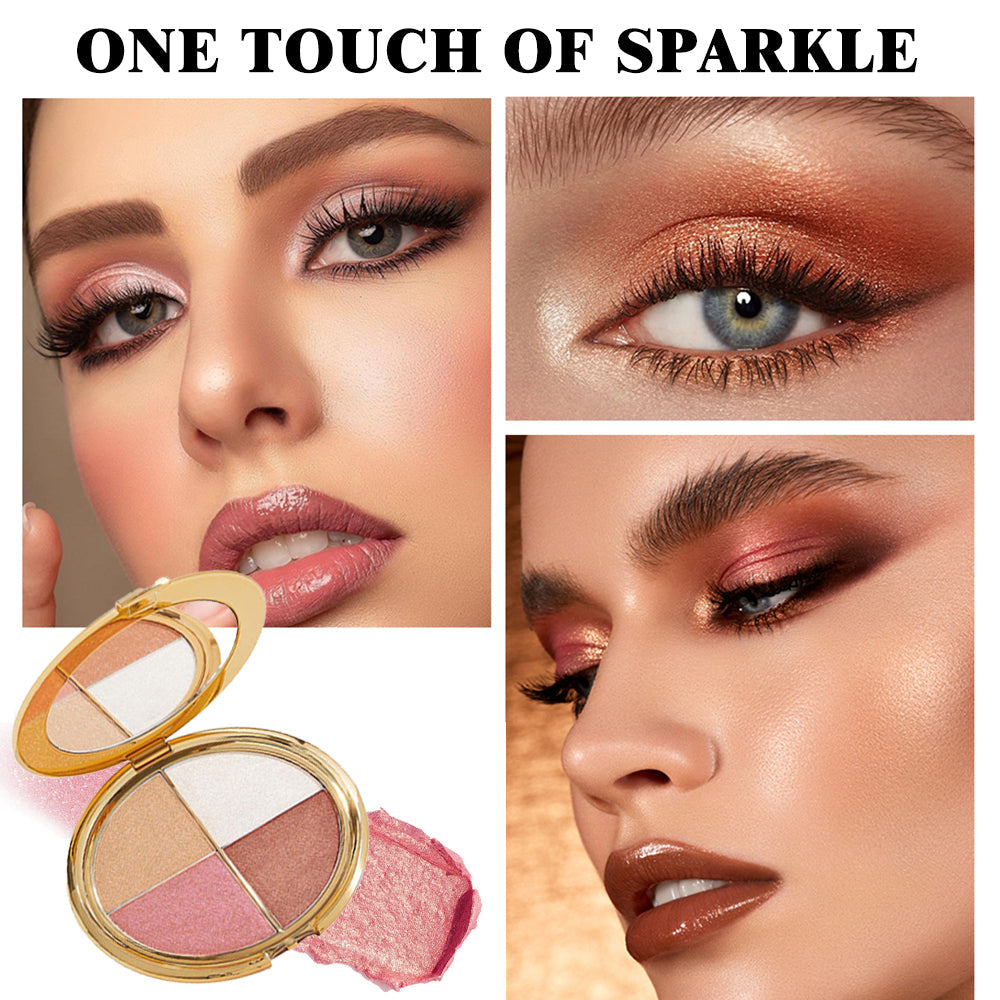 🦖All-in-One Eye & Cheek Glow Palette | Silky Formula, Lasting Glass-Skin Shine