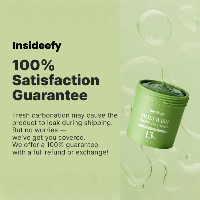 πΊ50% OFFπΏ Holy Basil Bubble Deep Mask β 13% Herbal Power for Clear & Fresh Skin