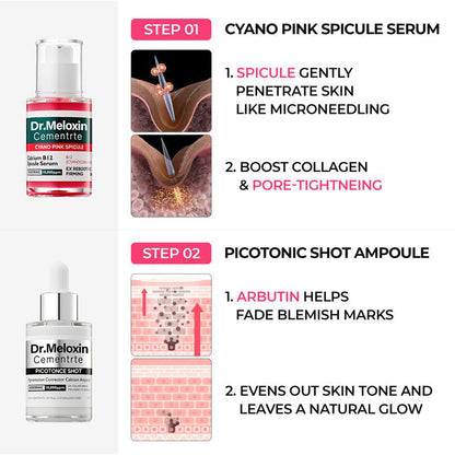🌷Glass Skin Kit – Fade Blemishes & Shrink Pores Fast | 50% OFF Today Only