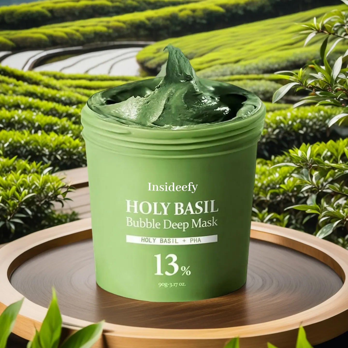 🌼50% OFF🌿 Holy Basil Bubble Deep Mask — 13% Herbal Power for Clear & Fresh Skin