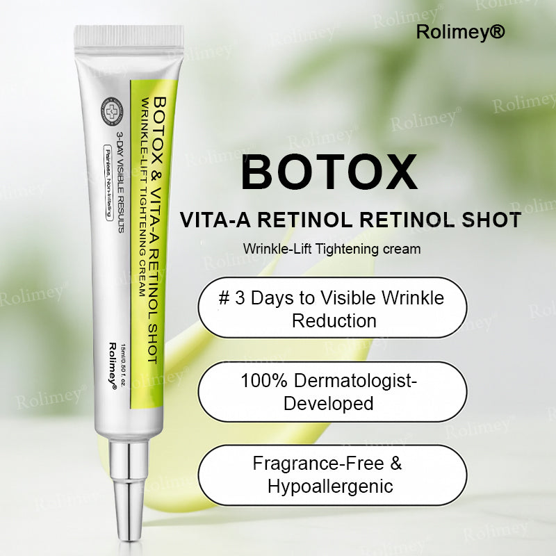 💍🎁Made and shipped from Canada 💫Rolimey® Botox & Vita-A Retinol Shot Wrinkle-Lift Tightening cream - Last Day Promotion 70% OFF