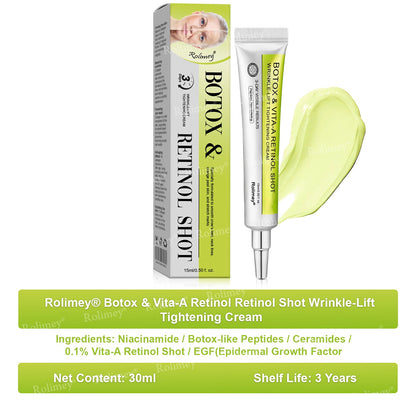 💍🎁Made and shipped from Canada 💫Rolimey® Botox & Vita-A Retinol Shot Wrinkle-Lift Tightening cream - Last Day Promotion 70% OFF